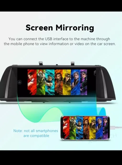 bmw f10 f11 2011-2017 original android multimedija navigacija parking - slika 13