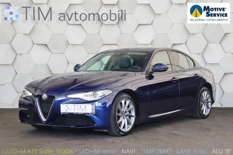 Alfa Romeo Giulia 2.2JTDm AT8 Super 160KM LED+Biksenon NAVI - Trzin