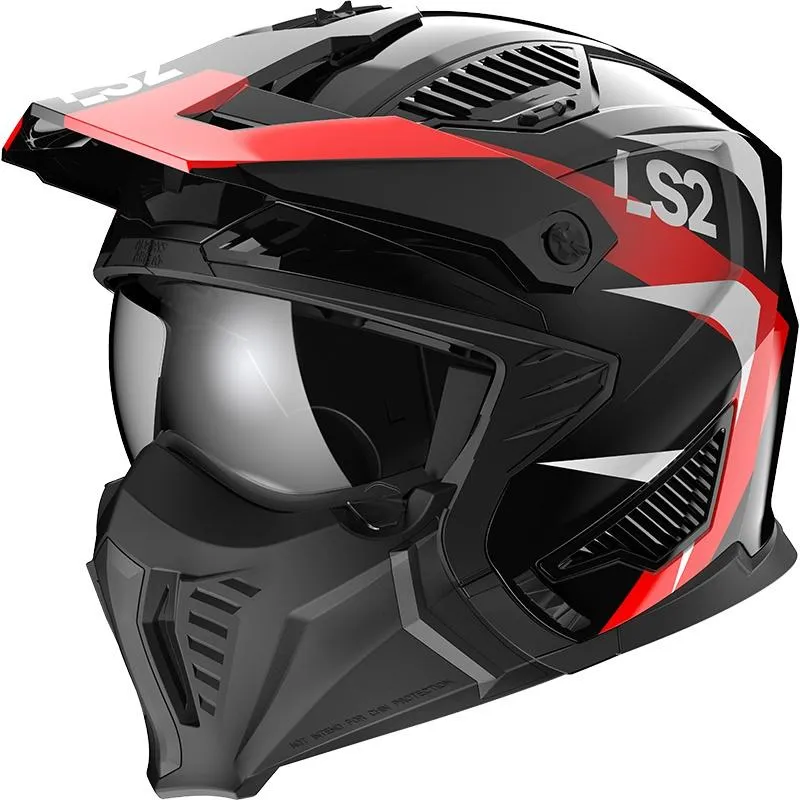Kaciga Ls2 Of606 Drifter Triality Crno-Crvena - Split