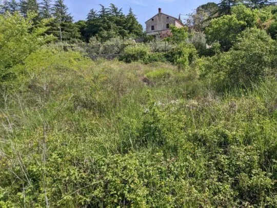 labin, zemljište s građevinskom dozvolom, pogled na more 671 m2 - slika 7