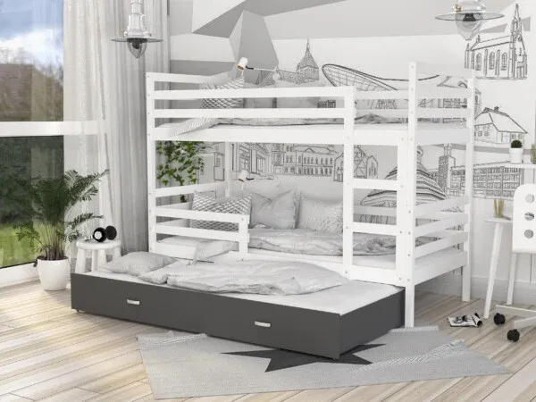 jacek 3 krevet na kat s dodatnim krevetom – 190×80 - slika 3