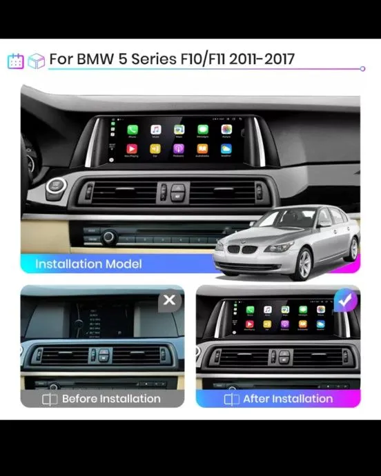 bmw f10 f11 2011-2017 original android multimedija navigacija parking - slika 8