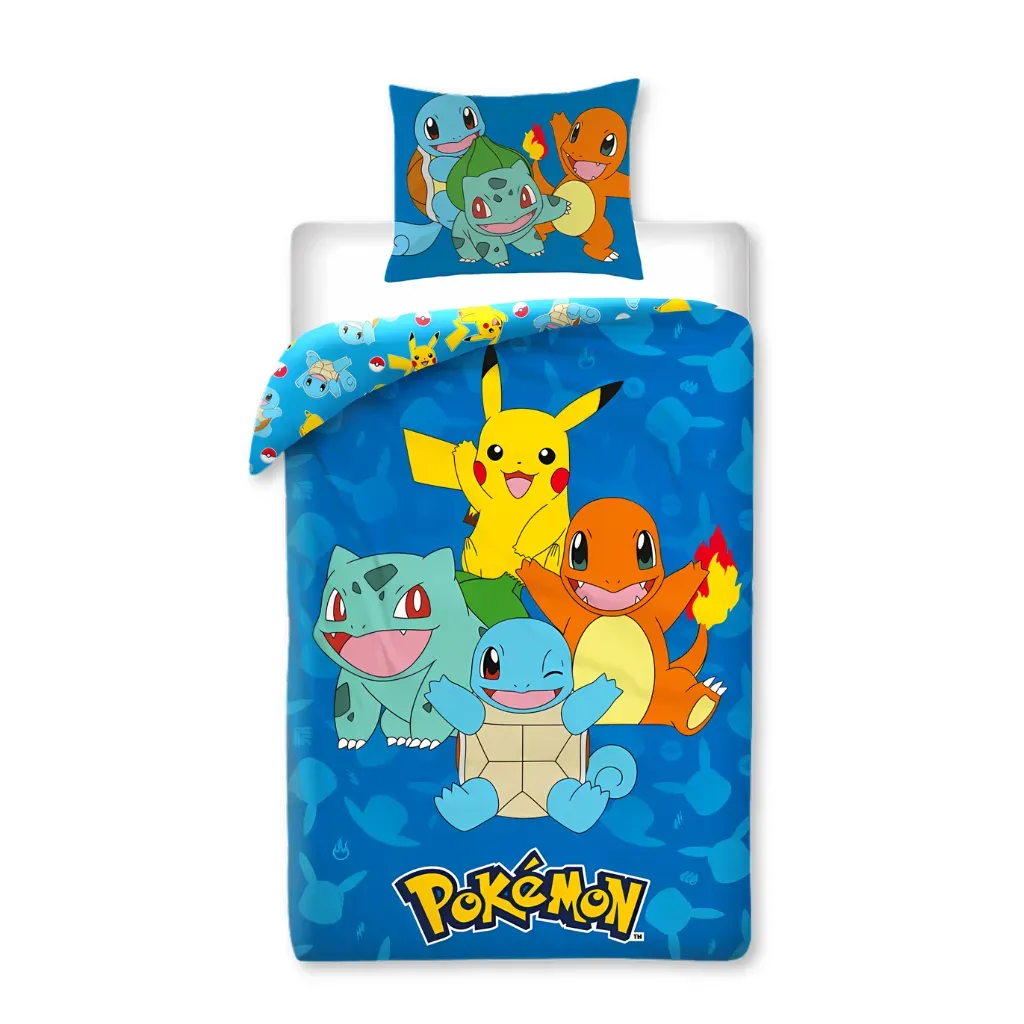 Pokémon ‘Starters’ dječja posteljina, 140×200 cm - Zagreb