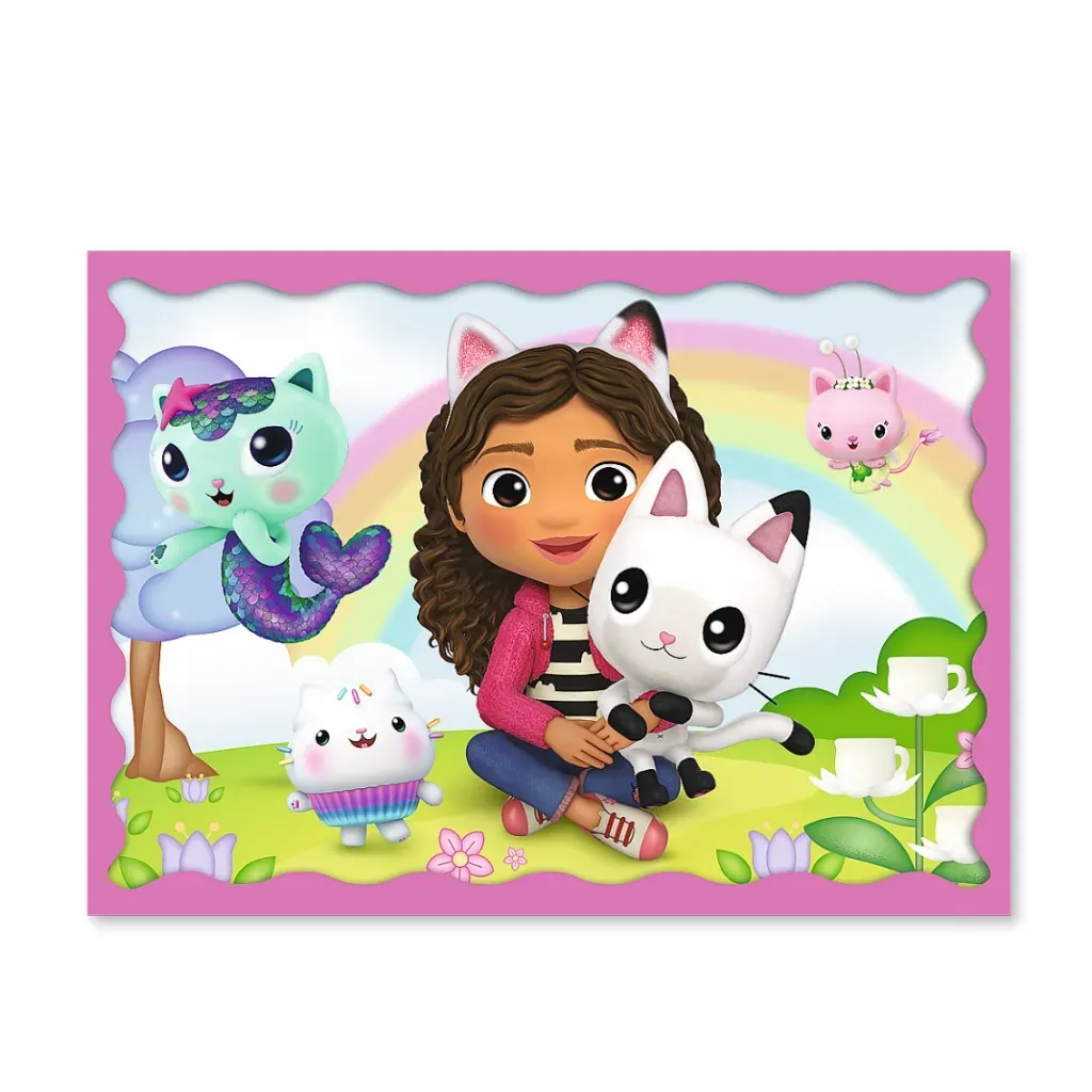 gabby’s dollhouse 4-in-1 puzzle – holiday recollection - slika 3