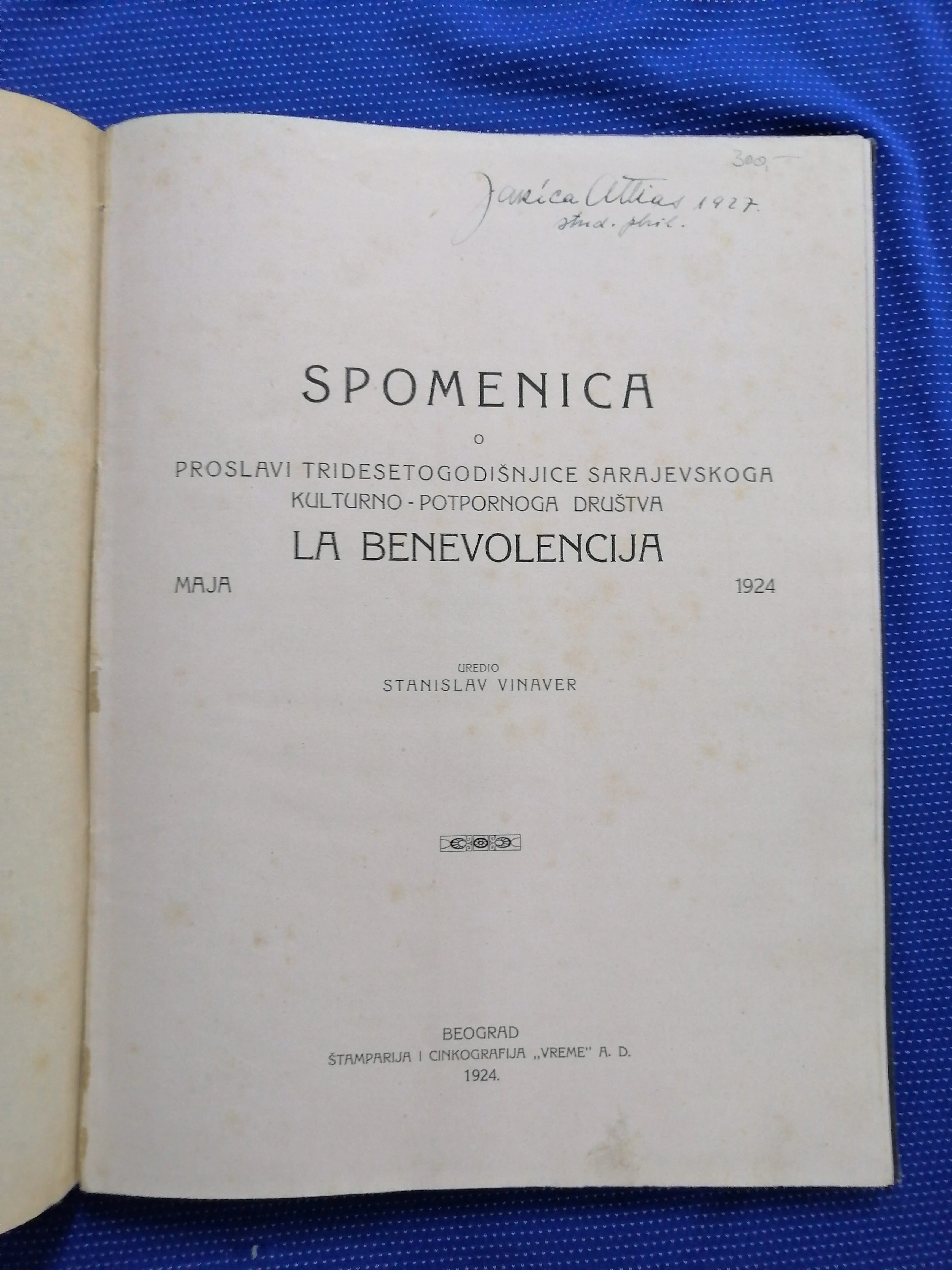 spomenica kulturno-potpornoga društva la benevolencia (a44) - slika 2