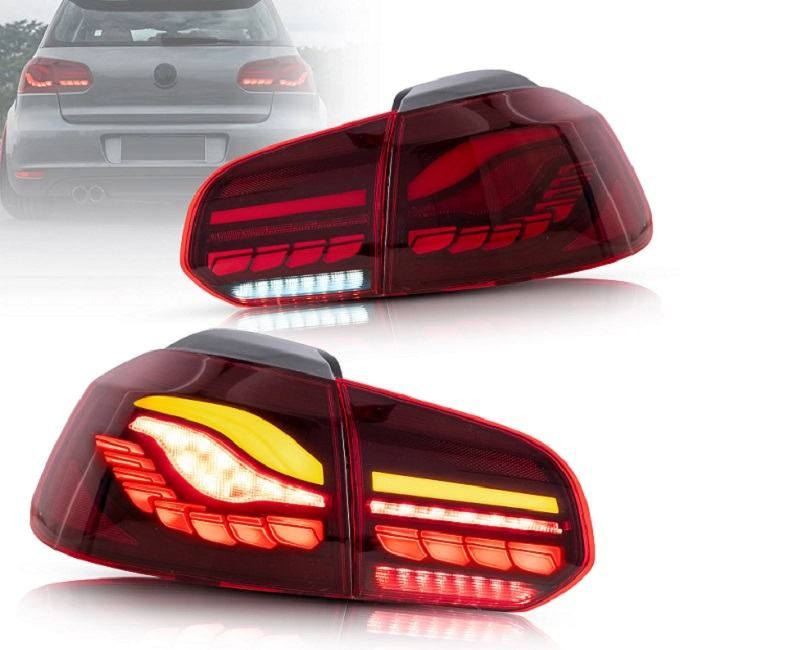oled lampe za vw golf vi - dinamički žmigavac-crvene-crne-top izgled - slika 5