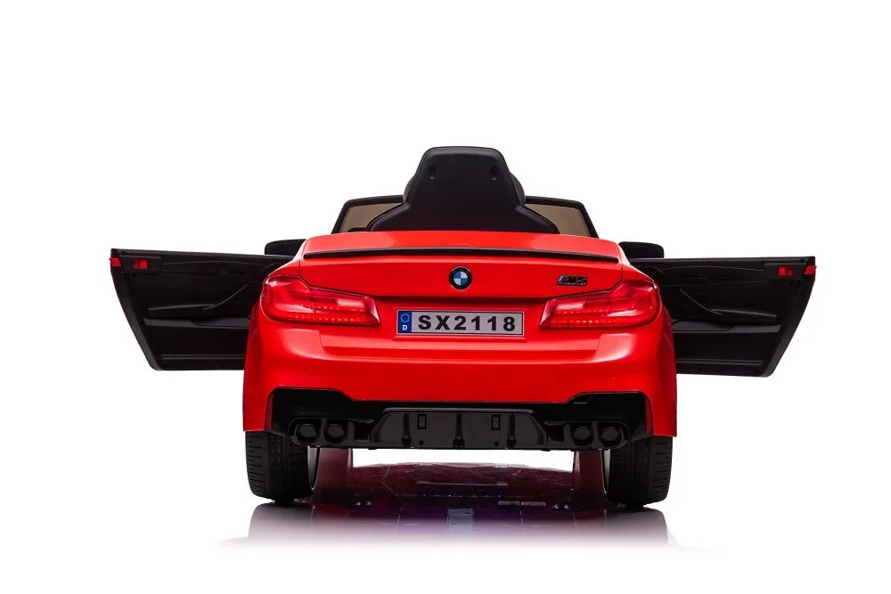 licencirani auto na akumulator bmw m5 - crveni/lakirani - slika 5