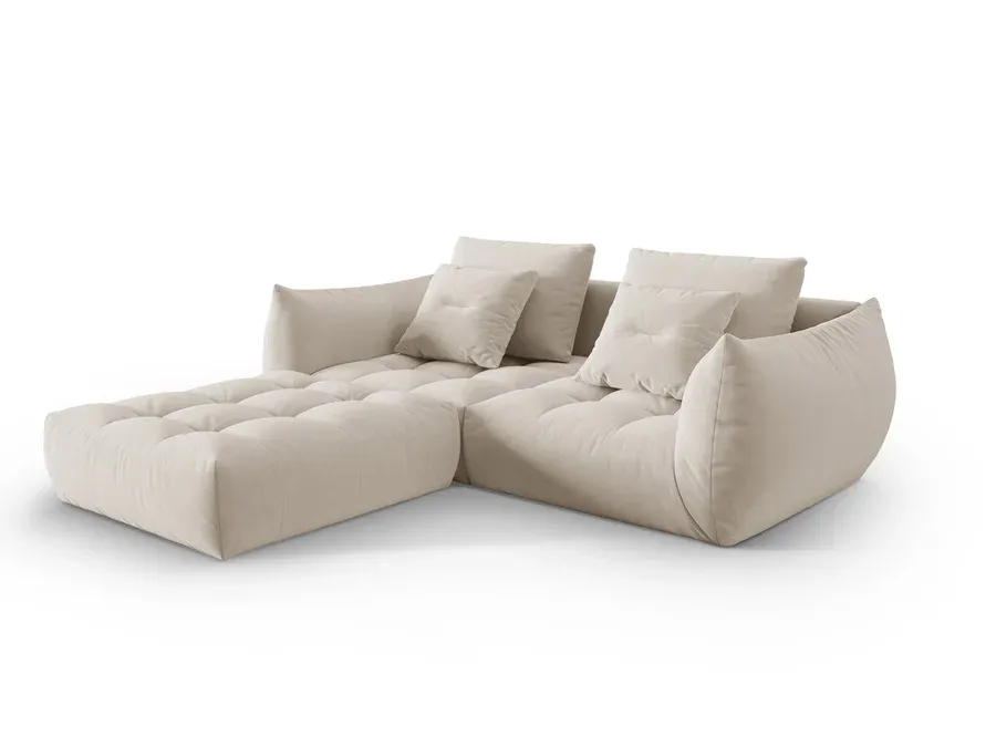 bloom kutna garnitura, 232x216 cm, materijal: baršun - slika 2