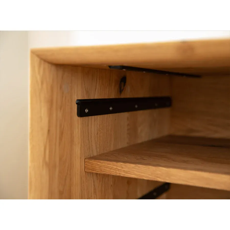 tv komoda modern loft 200x50cm, materijal: masivno drvo hrast - slika 6