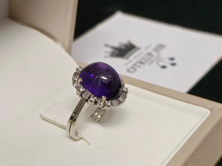 zlatni prsten s dijamantima (14k) 0,15ct / r1, rate ! - slika 3