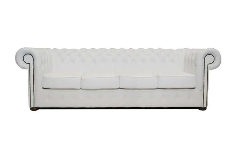 Chesterfield Garnitura Class Leather | 4-sjedišta | White - Ježdovec, Zagreb
