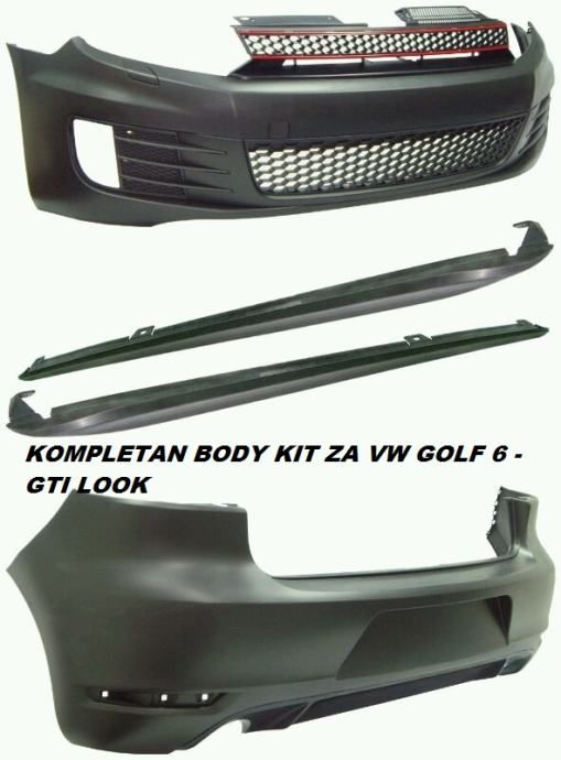 body kit za vw golf polo scirocco-tiguan - gti/r20/r32/r/ izgled - slika 2