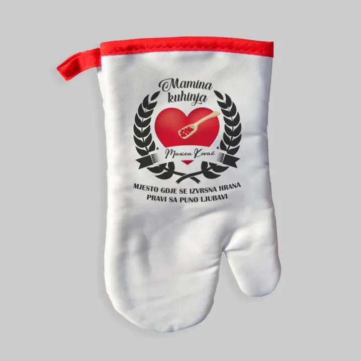 Personalizirana kuhinjska rukavica – Mamina kuhinja - Osijek