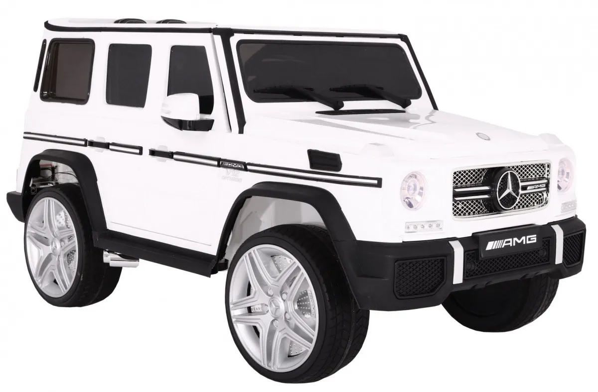 licencirani auto na akumultor mercedes g65 2 4g - bijeli/lakirani - slika 5