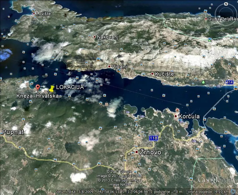 korčula, kneže, građevinsko zemljište 903 m2, 190 m od mora - slika 3