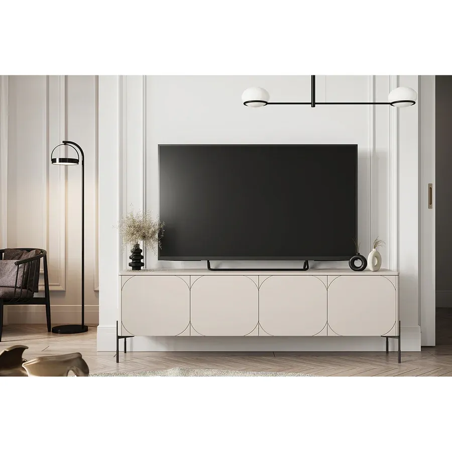 komoda sonatia 200cm, 4 vrata i 2 ladice, materijal: mdf - slika 5