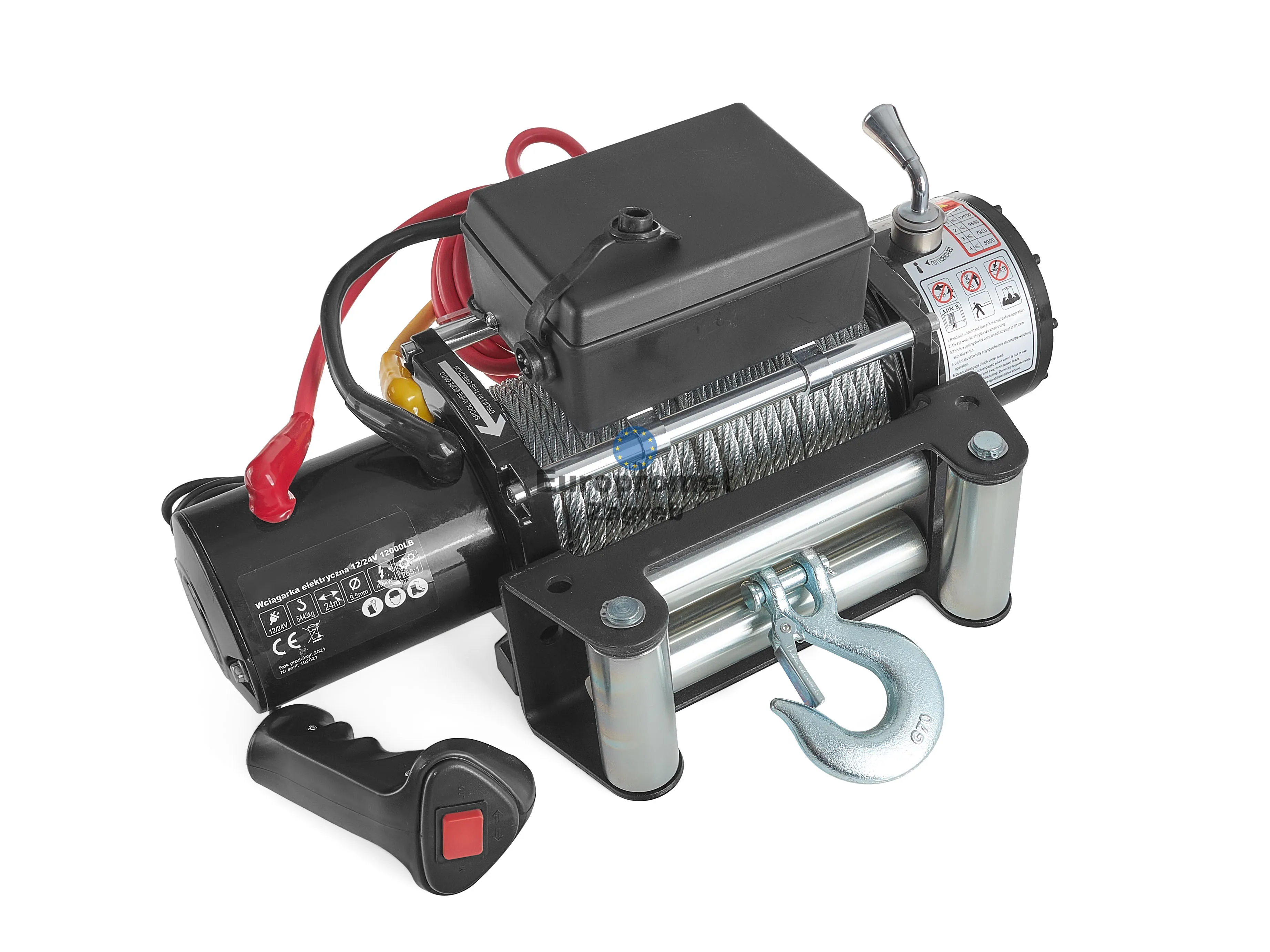 električno vitlo 12v 12000lb(5443 kg) novo račun garancija dostava !! - slika 4