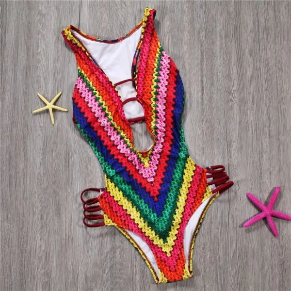 jednodijelni kupaći kostim multicolour - slika 3
