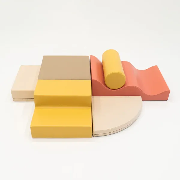 set od 6 pjenastih blokova soft play - pastelno ružičasti istraživač - slika 19