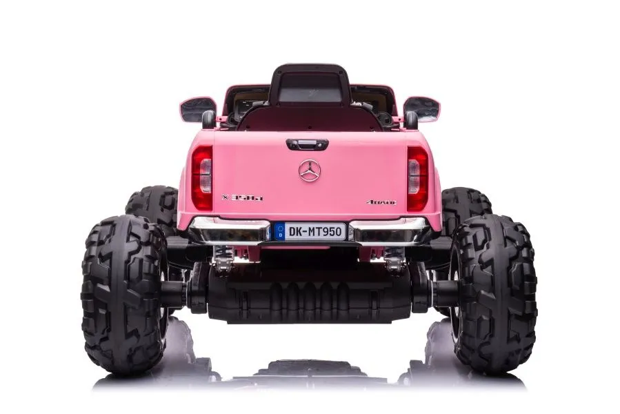 licencirani auto na akumulator mercedes dk-mt950 4x4 - svijetlo rozi - slika 6
