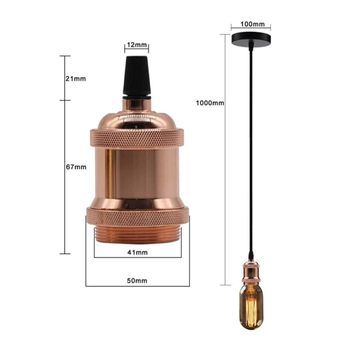 pendel e27 viseći kabel luster - slika 6
