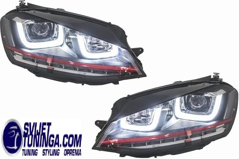 3d led drl farovi+maska- gti dizajn za vw golf 7- super izgled! - slika 2