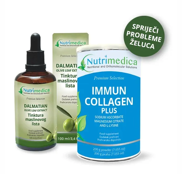 Paket 4 – tinktura maslinovog lista 100 ml i Immun Colagen Plus - Zagreb