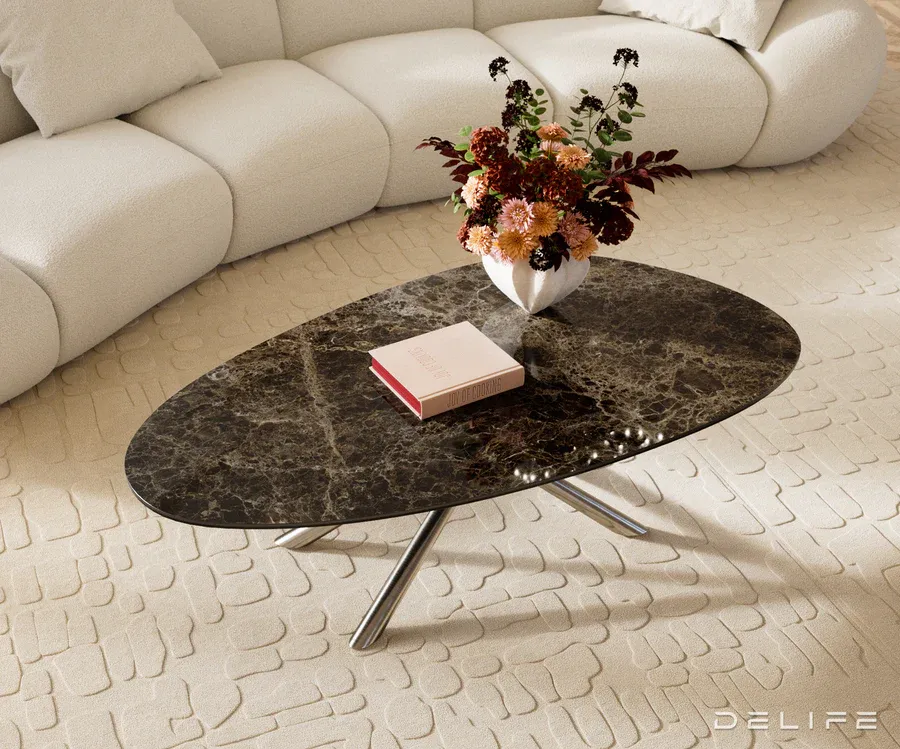 klub stolić edge 140x75cm, materijal: keramika laminam emperador - slika 4