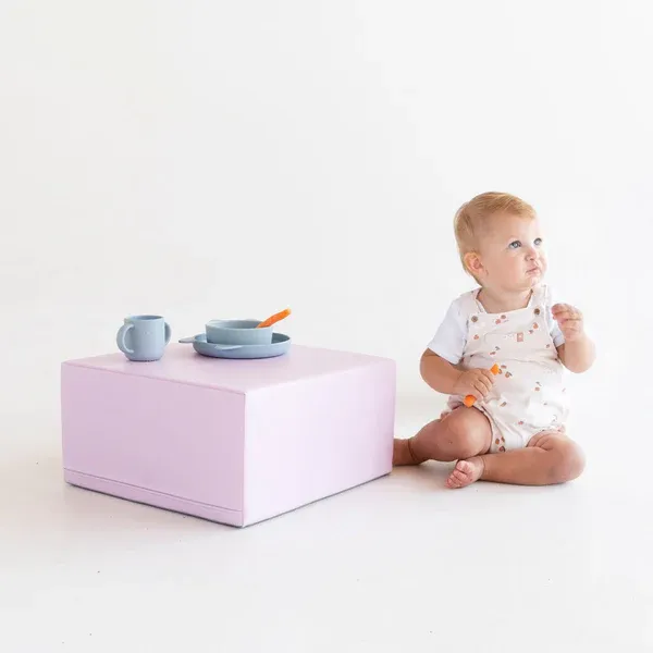 soft play set od 3 pjenastih blokova - mekani pastelni mini penjalica - slika 7
