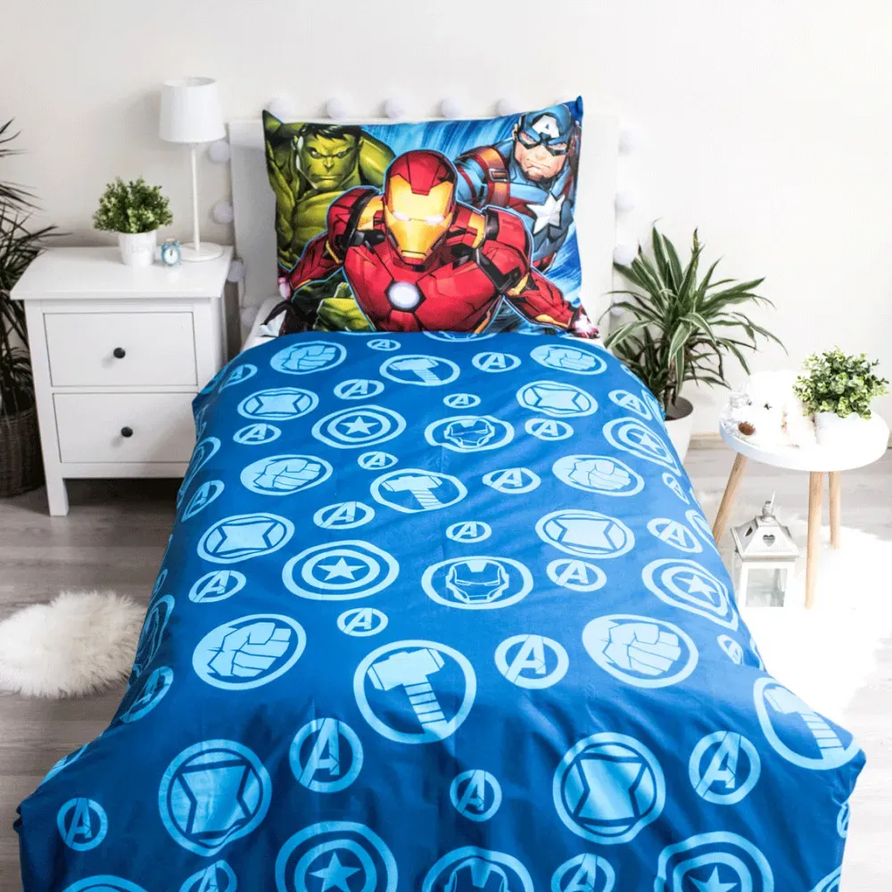 avengers ‘combat’ dječja posteljina, 140×200 cm - slika 3