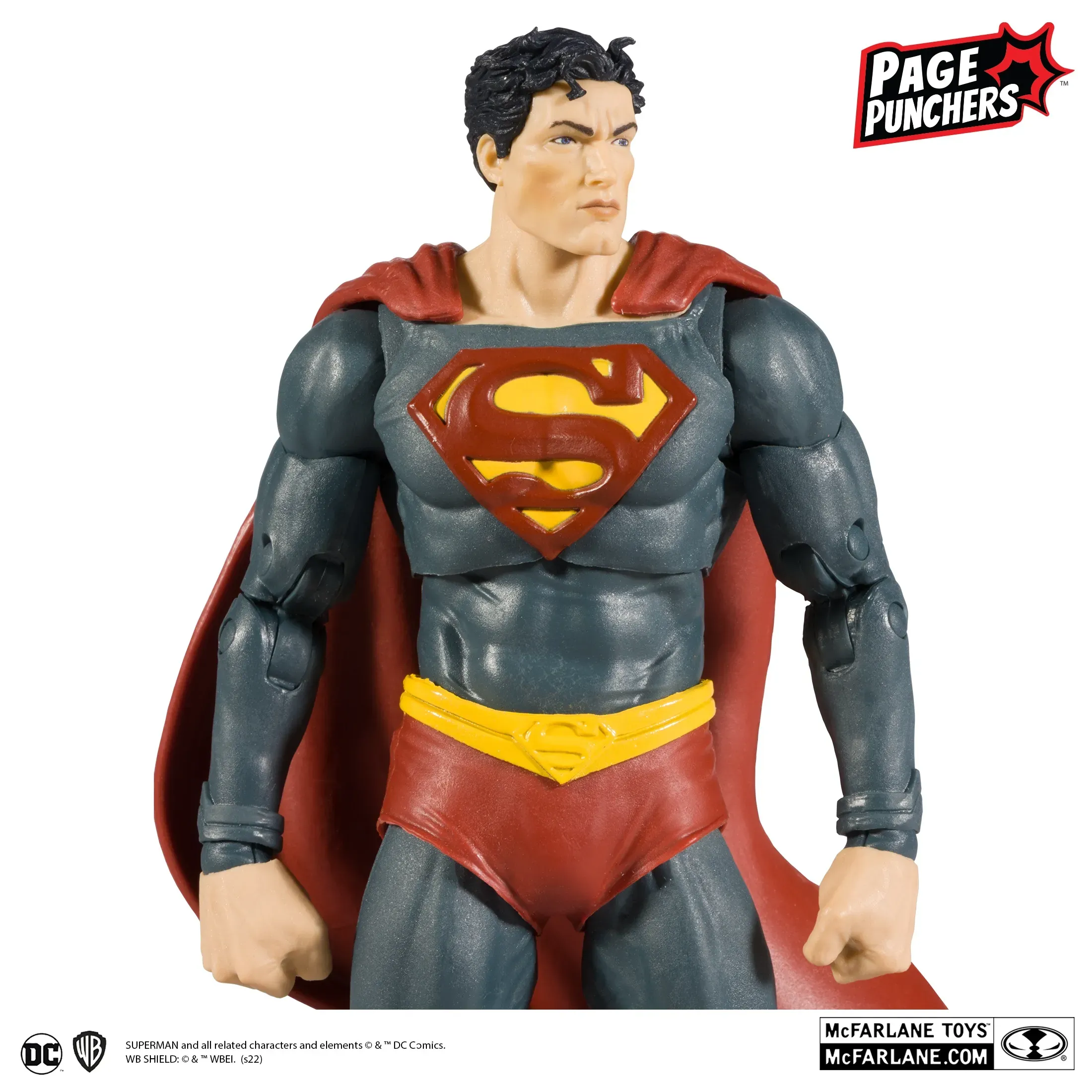 dc comics black adam strip + superman figura, 17cm - slika 3