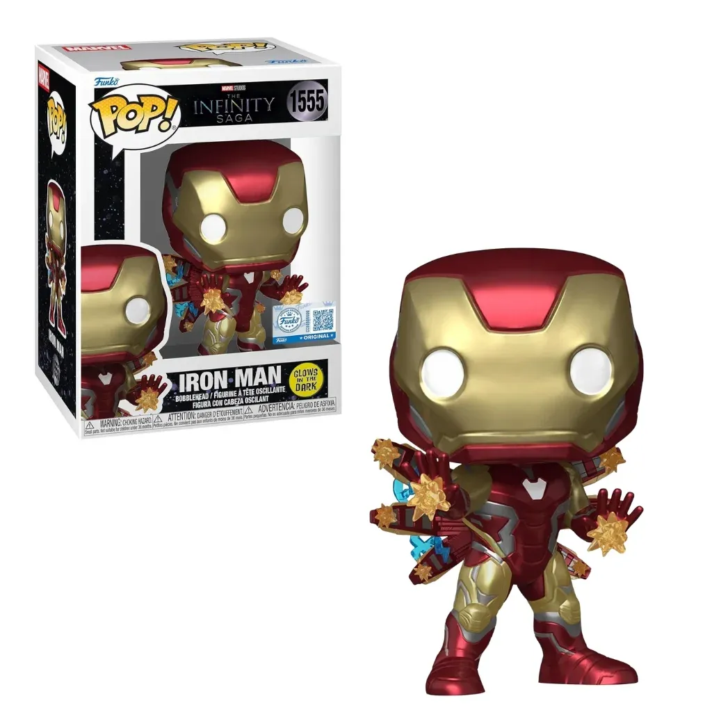 funko pop! marvel: the infinity saga – iron man (gitd) #1555 - slika 4