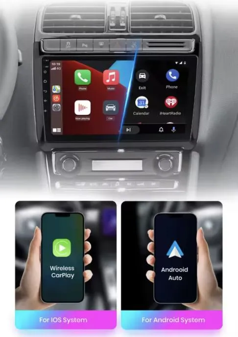 vw polo 5 multimedija android navigacija ekran 2din radio kamera wifi - slika 4