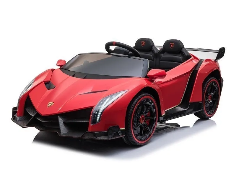 licencirani auto na akumulator lamborghini veneno 4x4 + mp4 - crveni - slika 3