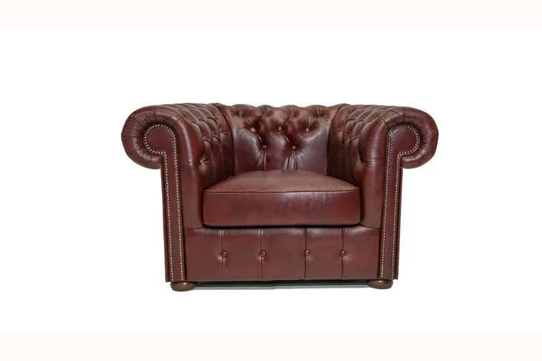 Chesterfield Fotelja Class Leather | 1-sjedište | Cloudy Red - Ježdovec, Zagreb