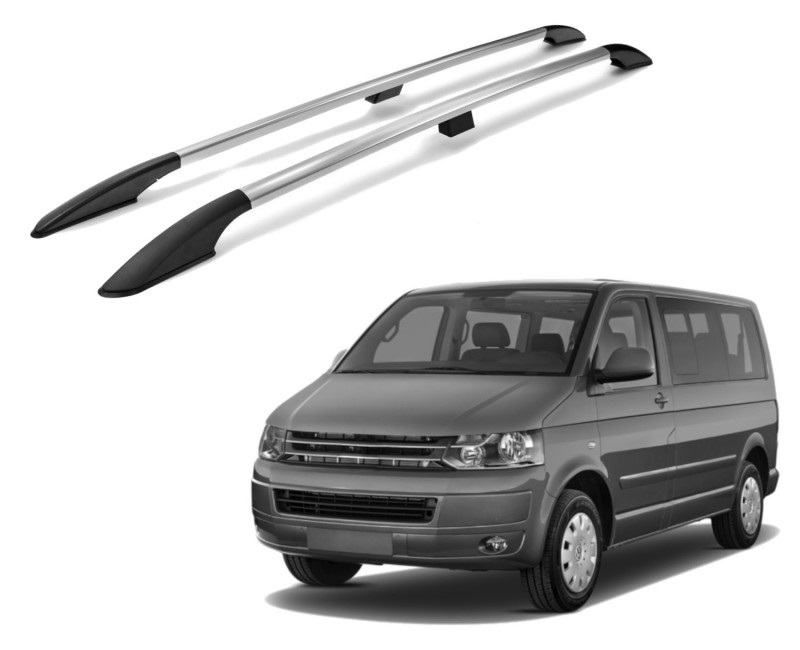 uzdužni krovni nosači za vw t5-t6-dugi-kratki- srebrne ili crne boje - slika 9