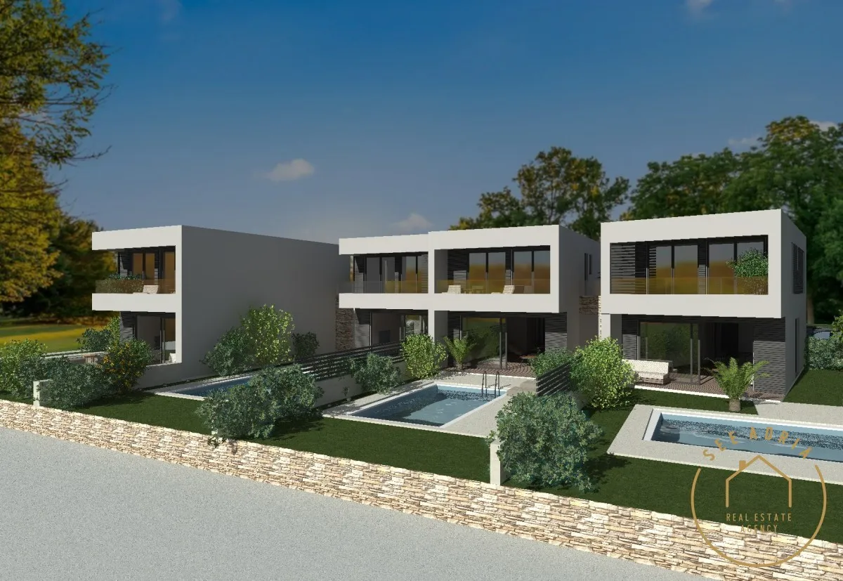 Moderna Kuća U Nizu S Bazenom - Novigrad
