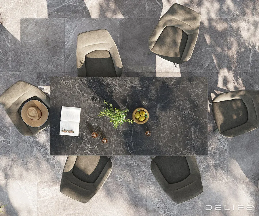 outdoor stol edge 200x100cm, materijal: keramika nero greco - slika 4