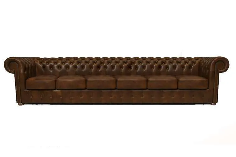 Chesterfield Garnitura Class Leather | 6-sjedišta | Cloudy Brown Light - Ježdovec, Zagreb