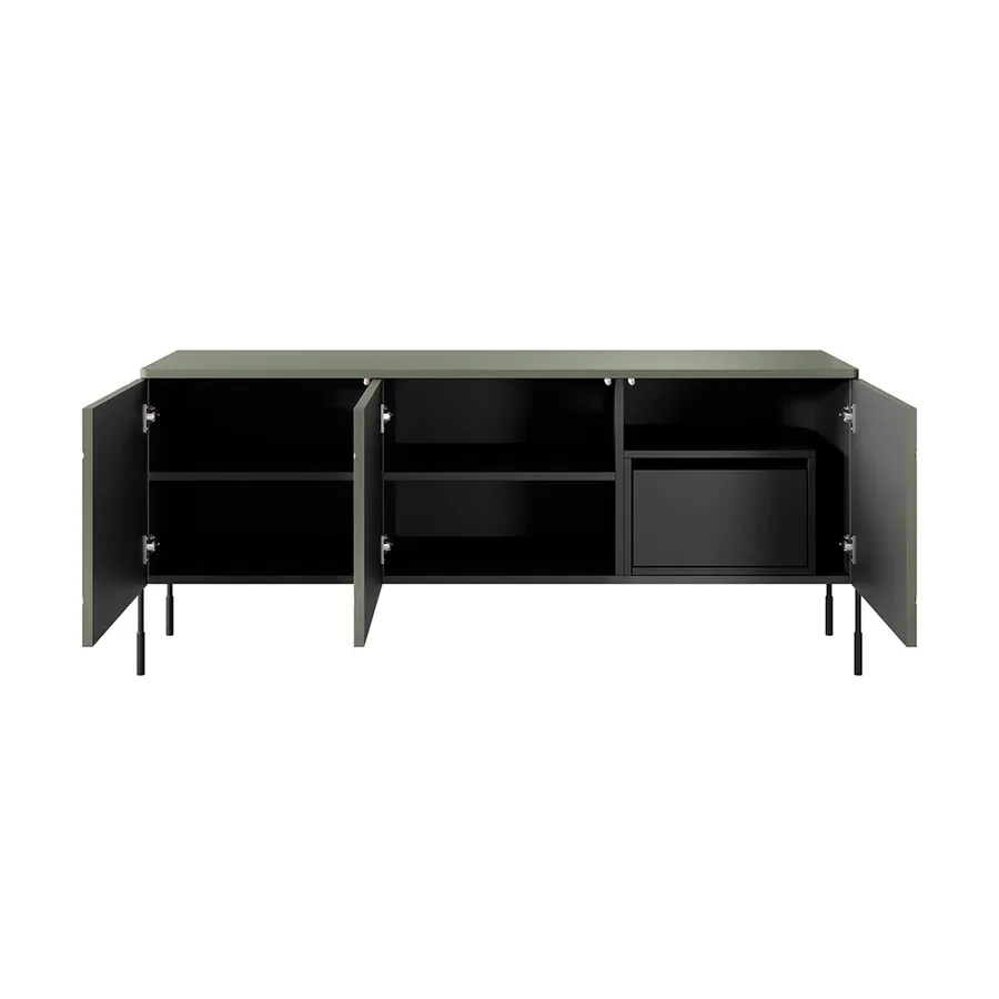 komoda sonatia 150cm, 3 vrata i 1 ladica, materijal: mdf - slika 4