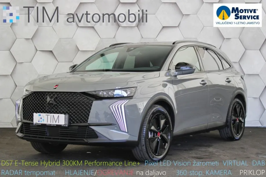 DS Automobiles DS7 E-TENSE Hybrid 300KM 4x4 EAT8 Performance Line+ - Pšata, Domžale