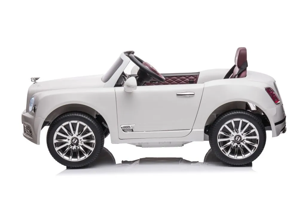 licencirani auto na akumulator bentley mulsanne - bijeli - slika 8