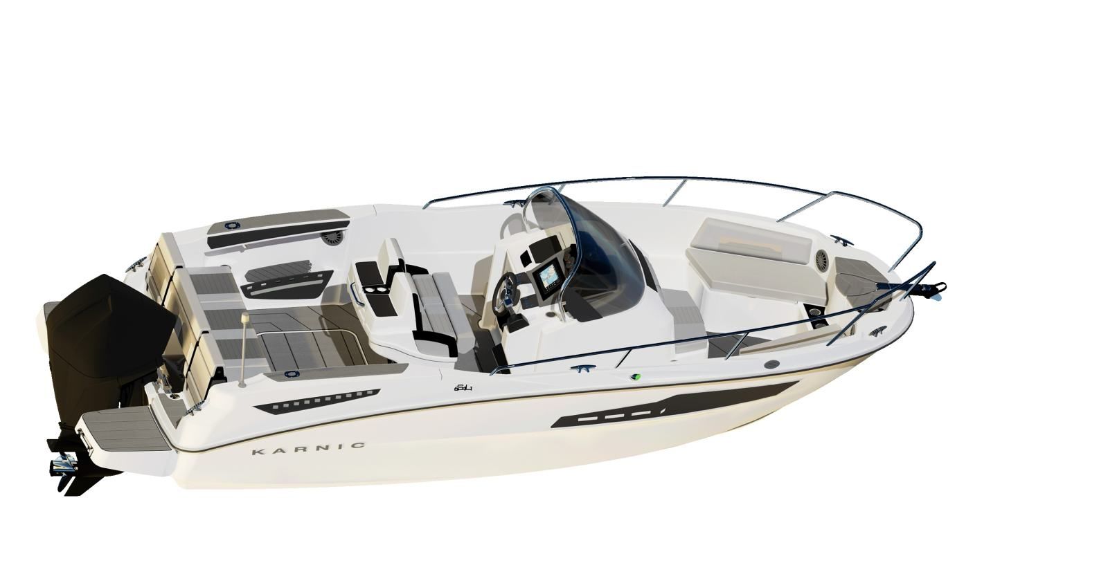 karnic 7.95 m (sl741) - otvoreni pramac/kabina u konzoli, model 2026 - slika 2
