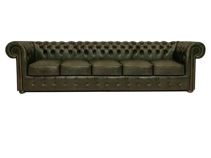 Chesterfield Garnitura Class Leather | 5-sjedišta | Moss Green - Ježdovec, Zagreb