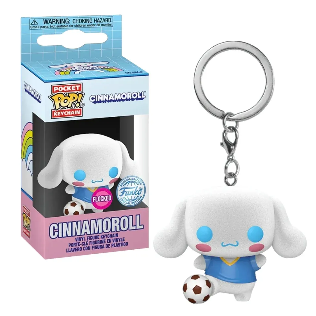 privjesak funko pocket pop!: sanrio – cinnamoroll (soccer ball) - slika 3