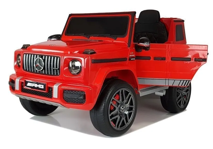 licencirani auto na akumulator mercedes g63 - crveni - slika 2