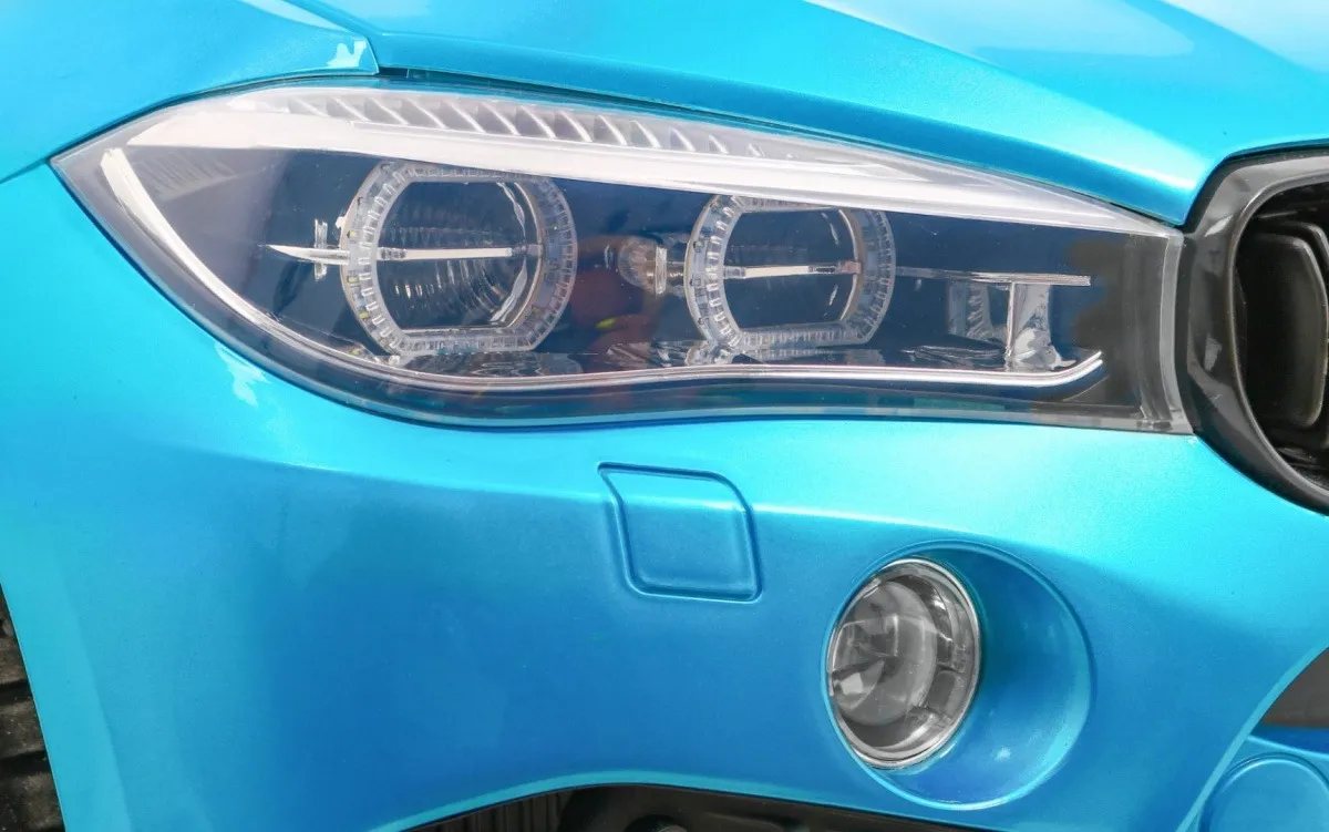 licencirani auto na akumulator bmw x6m xxl - dvosjed - plavi/lakirani - slika 11
