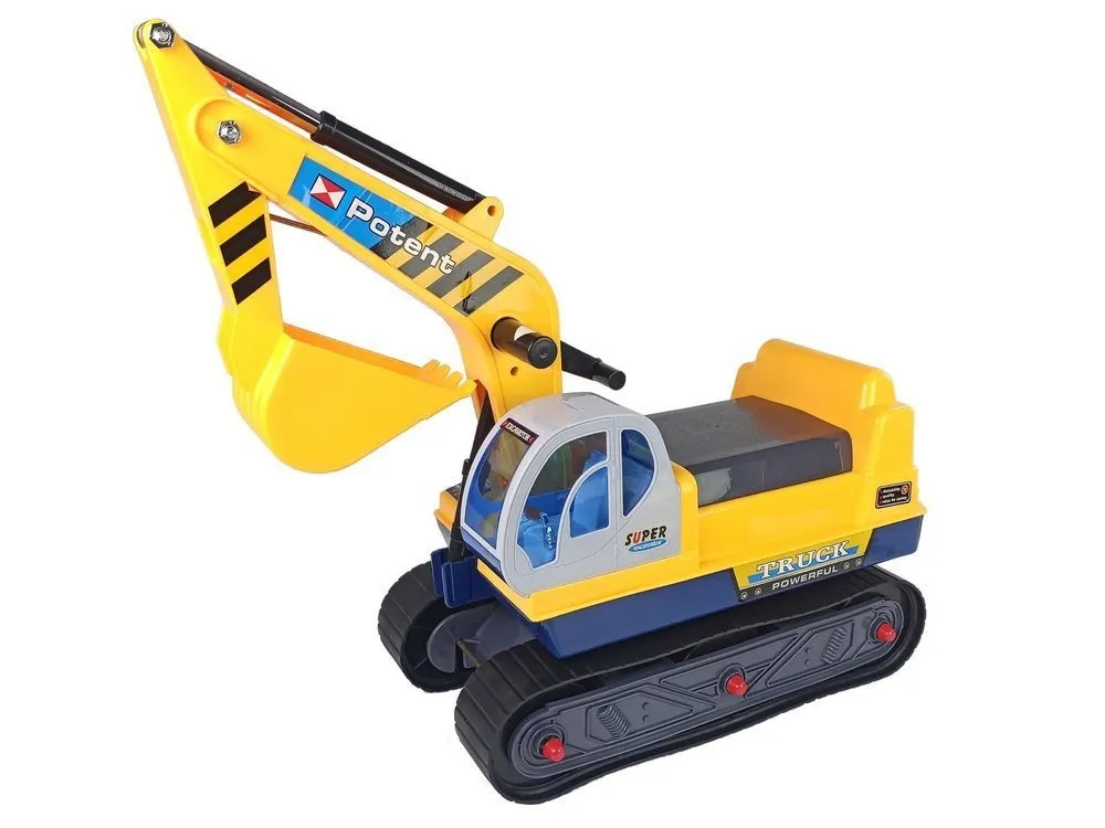 dječja guralica construction rider - žuta - slika 3