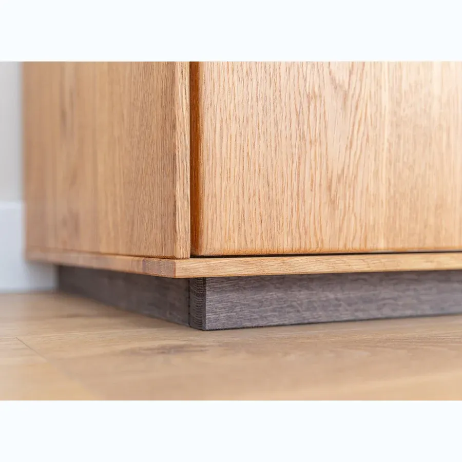 vitrina collodi 43x205cm, materijal: masivno drvo hrast - slika 11