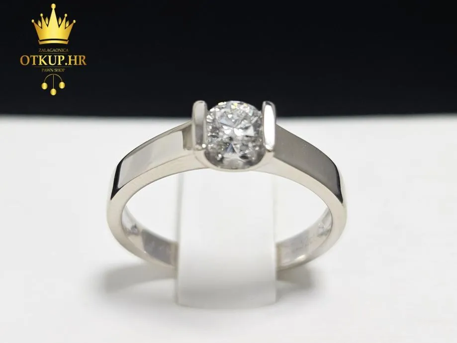 ZLATNI PRSTEN S DIJAMANTOM 0.32ct 18K / R1, RATE ! - Zagreb